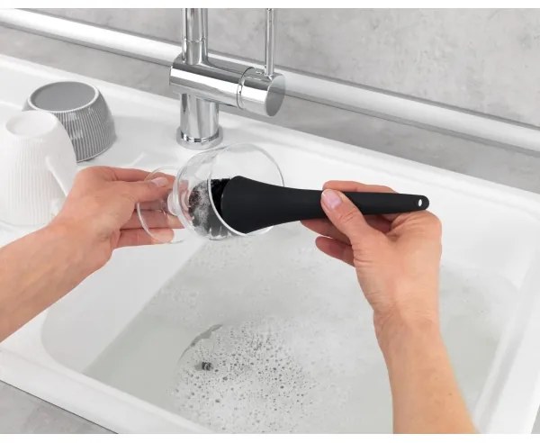 WENKO 3620127800 - Umývacia sada EMPIRE 11x19 cm čierna/strieborná