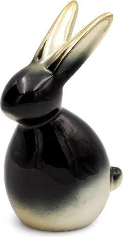 Veľkonočná dekorácia FIG 199 C čierna / zlatá (2 ks)