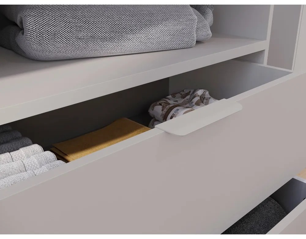 Krémová detská komoda 115x92x54 cm Alkmaar – Germania