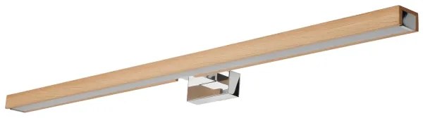 Brilagi-LED Kúpeľňové osvetlenie zrkadla WOODY MIRROR LED/15W/230V IP44 dub/chróm