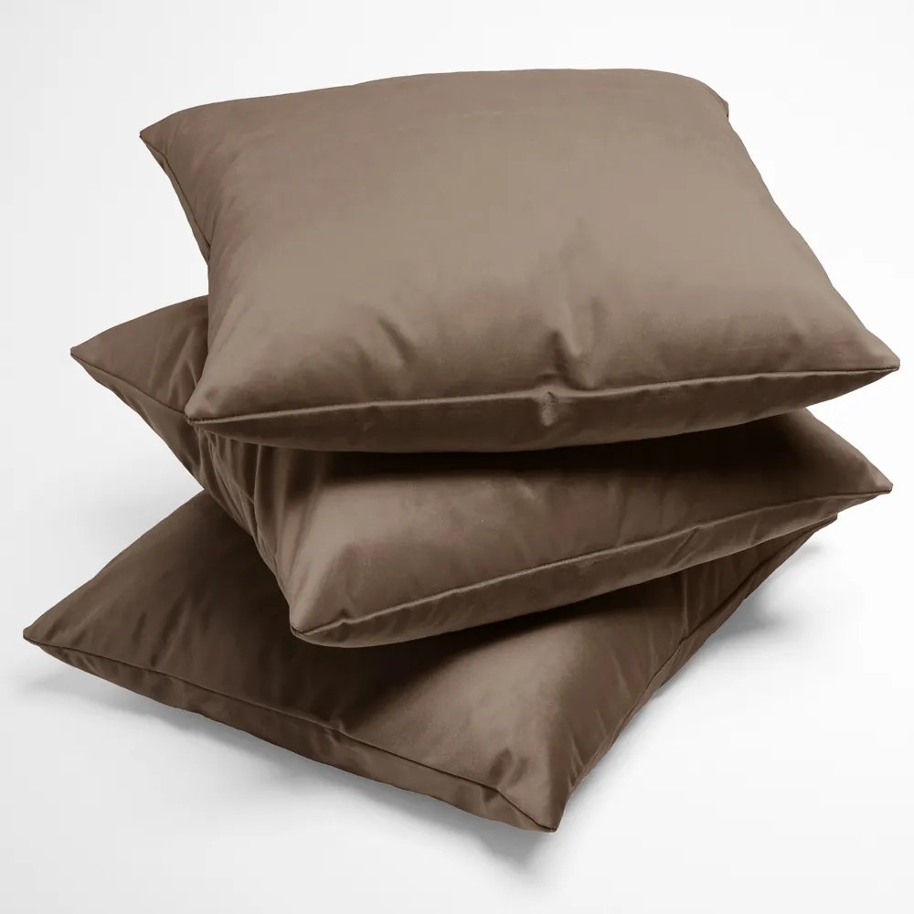 Biante Zamatová obliečka na vankúš Velvet Prémium SVP-005 Svetlo hnedá 70 x 90 cm