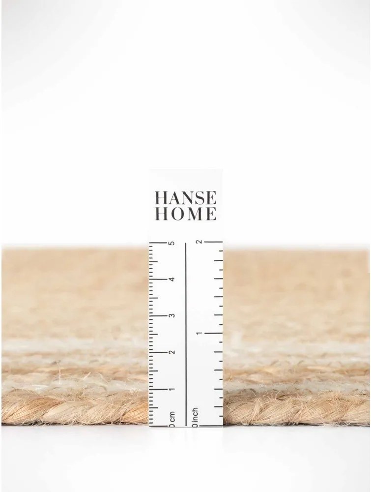 Krémovobiely/v prírodnej farbe obojstranný/ručne tkaný jutový behúň 70x200 cm Jutta – Hanse Home