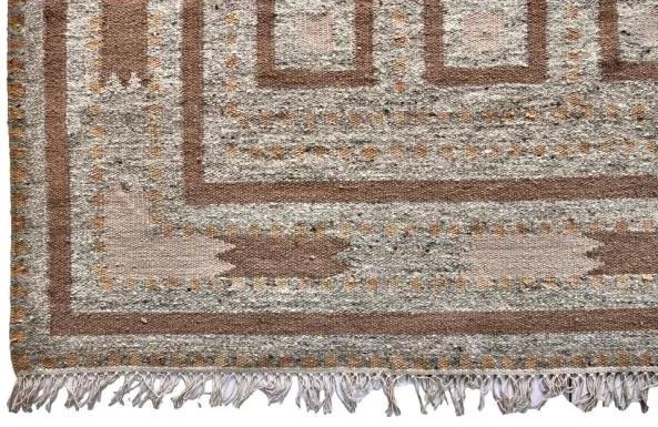 Diamond Carpets koberce Ručne viazaný kusový koberec Guggenheim DESP P81 Brown Natural - 120x170 cm