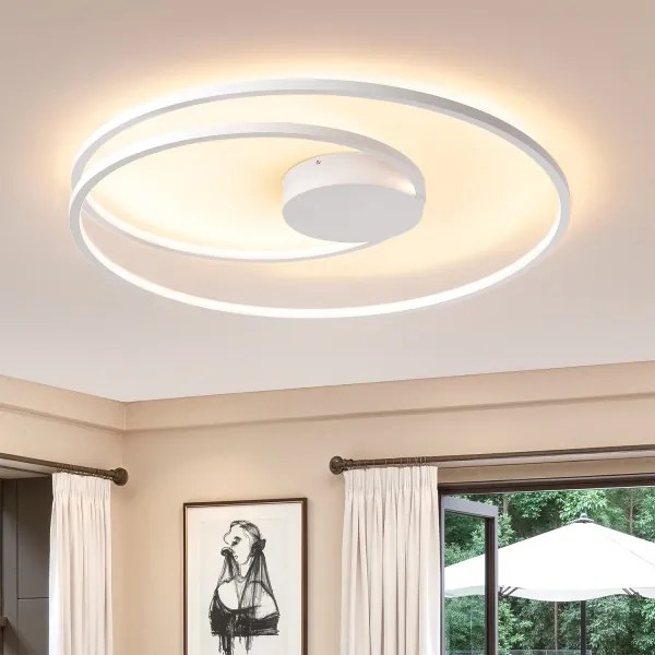 Brilagi- stmievateľné LED stropné svietidlo TWISTER LED/105W/230V pr. 100 cm biela+DO