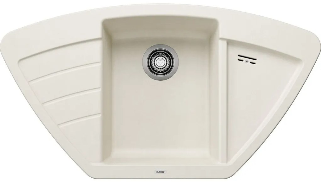 Blanco Zia 9 E, silgranitový drez 930x510x180 mm, 1-komorový, biela soft, BLA-527212
