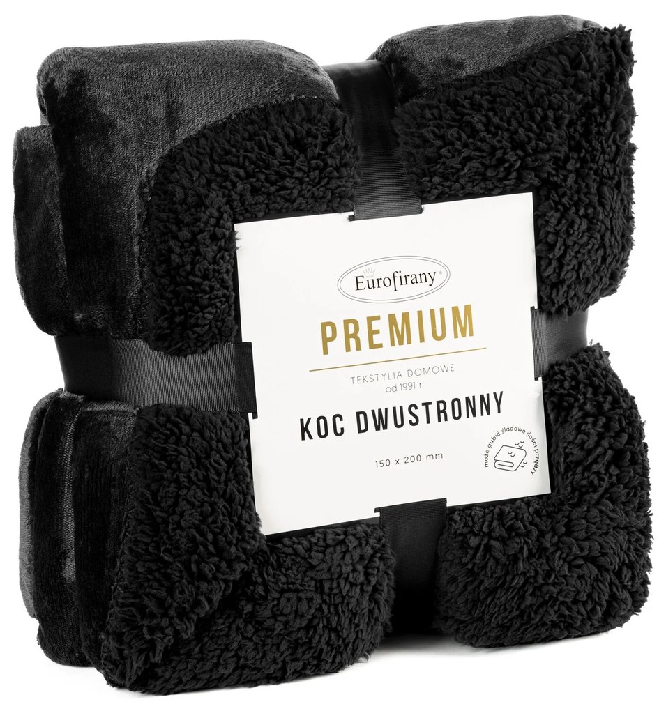 DEKA TEDY 150X200 CM ČIERNA