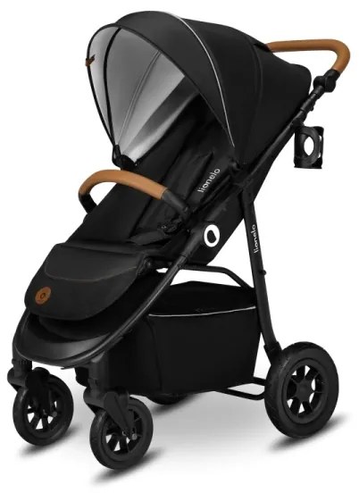 Lionelo - Športový kočík NATT Čierny Onyx