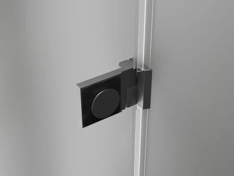 Mexen Lunar-B L pravostranný výklopný sprchový kút 95 x 70 cm, číre sklo, brúsený grafit, 832L-095-070-66-00-P