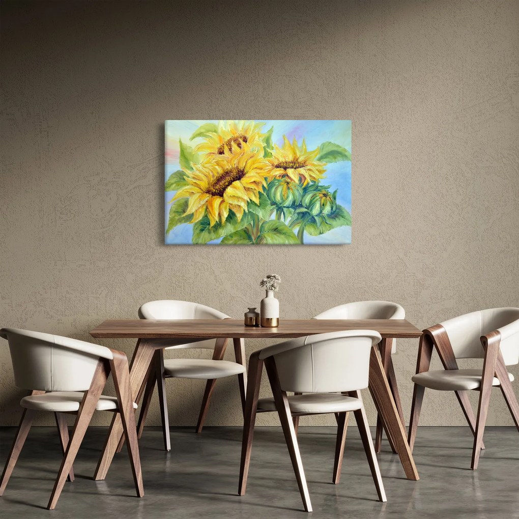 Obraz rozkvitnutých slnečníc (90x60 cm)