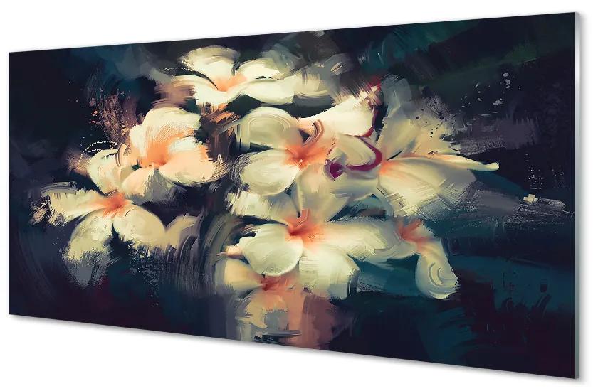 Nástenný panel  obraz kvetín 120x60 cm