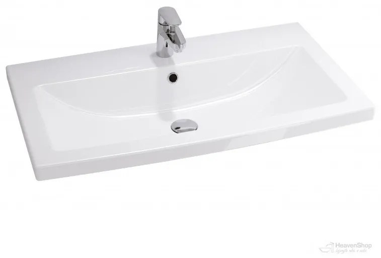 Cersanit Tirso, závesná umývadlová skrinka 794x447x572 mm + keramické umývadlo, béžová matná, S801-543