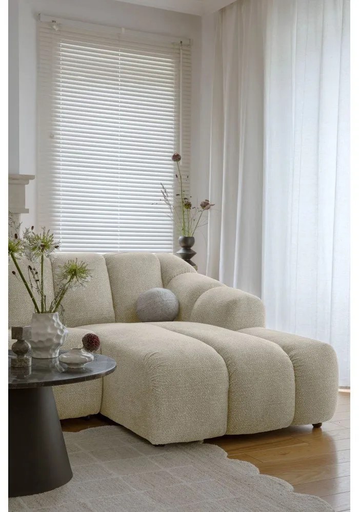 Béžová rohová pohovka (ľavý roh/do tvaru "U") Shell – Miuform