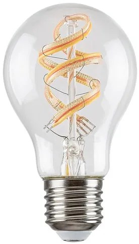 Rabalux LED Spiral Filament žiarovka Amber A60 4W/E27/300Lm/2700K+RGB/Dim