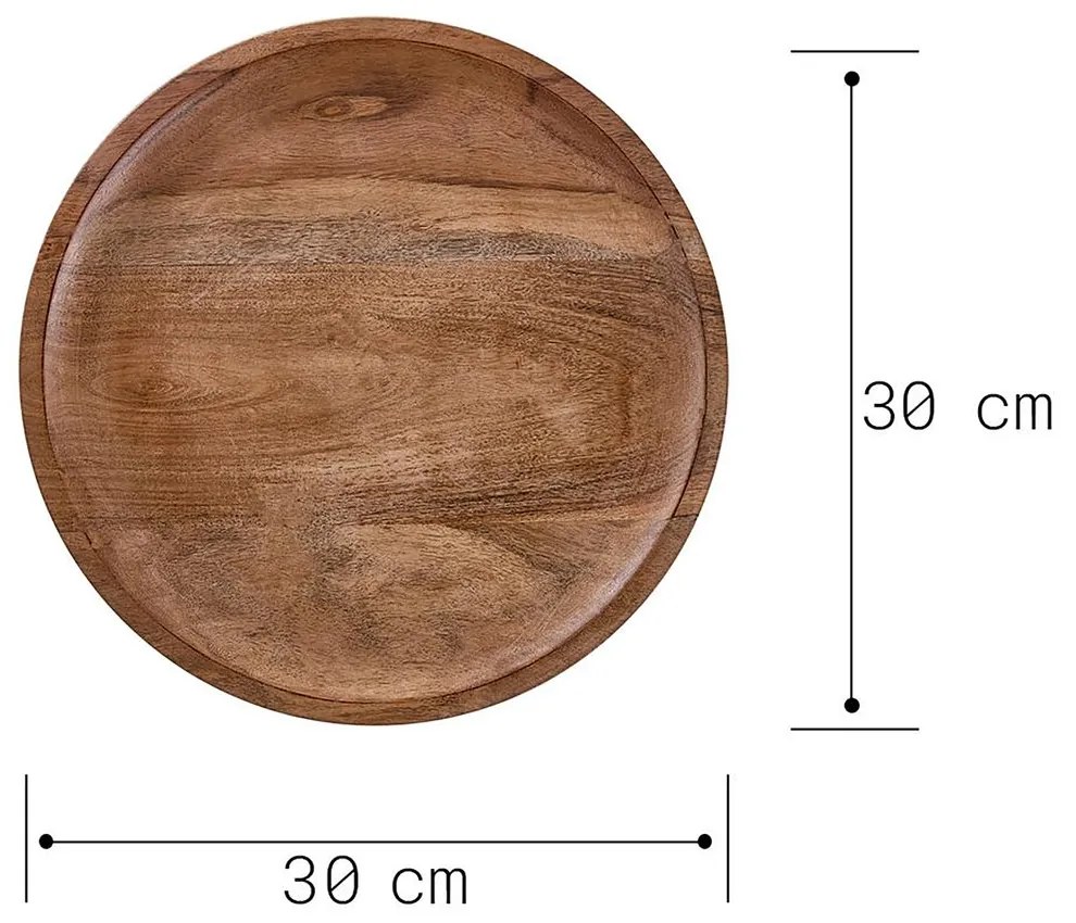 ACACIA Drevený podnos 30 cm