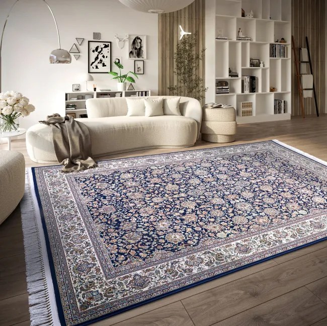 Koberec Villeroy & Boch Kollektion 1870 Alfred modrý / krémový