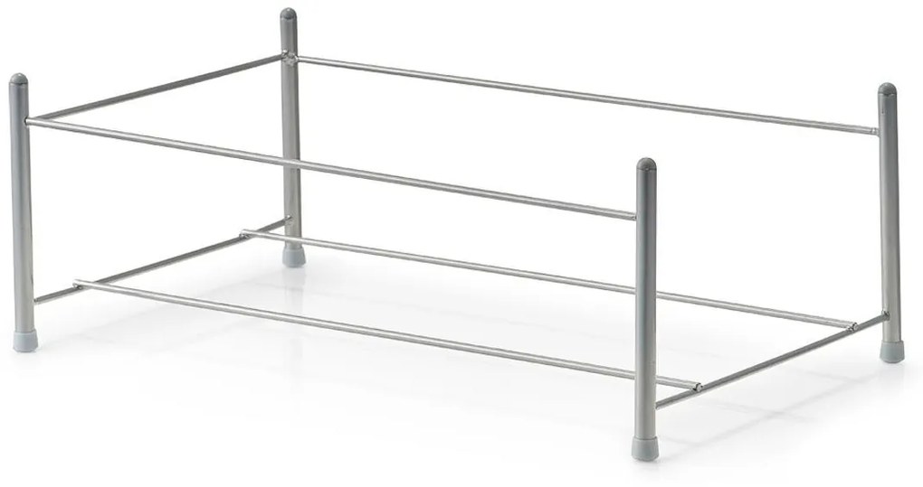 Organizér, zásuvka s 3 priehradkami, sivá mriežka, MESH