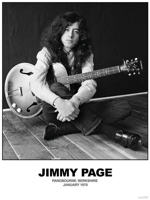 Plagát, Obraz - Jimmy Page - January 1970 Berkshire, (59.4 x 84.1 cm)