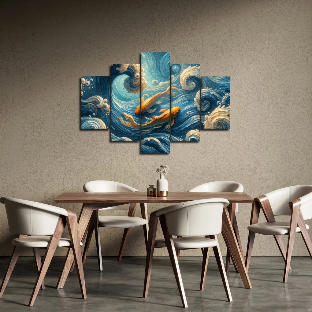 Obraz - Zlaté rybky (150x105 cm)