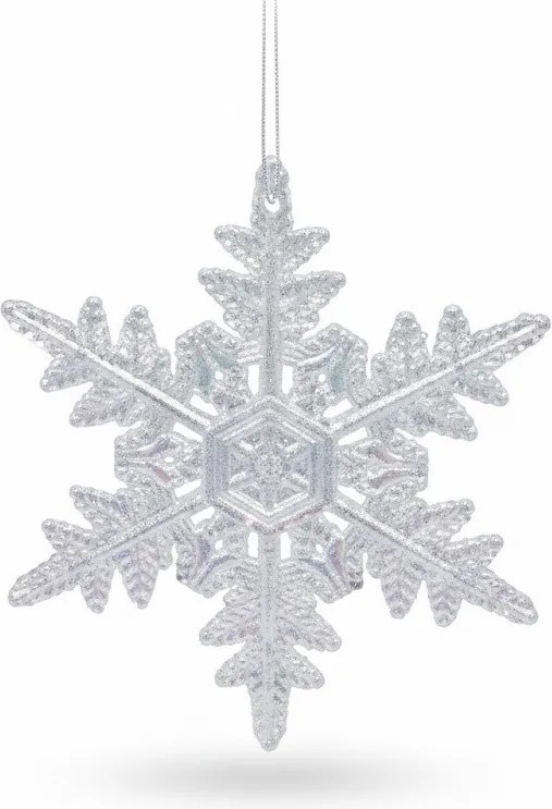 Závesná snehová vločka, typ 3, 10 cm
