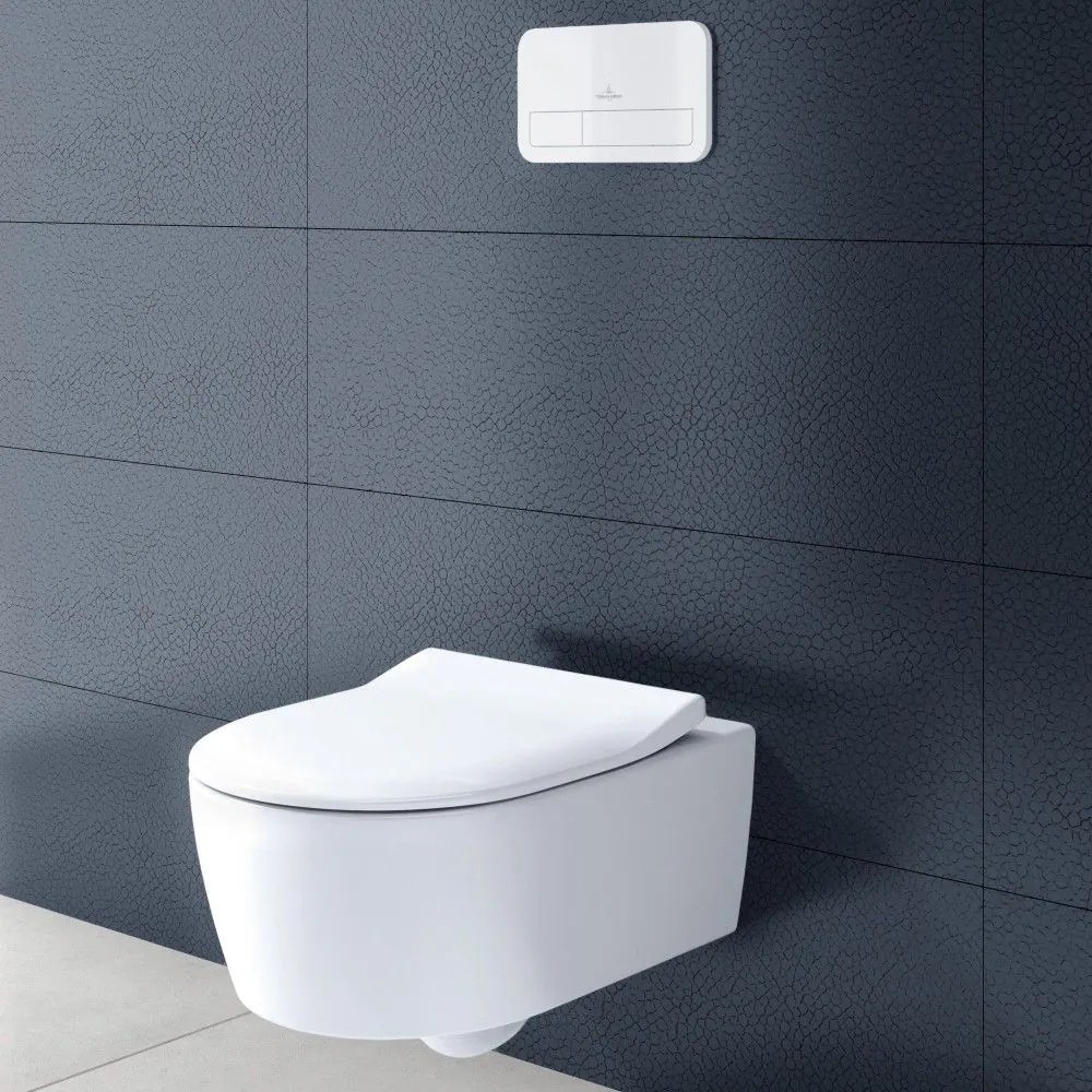 VILLEROY &amp; BOCH ViConnect E200 ovládacie tlačítko dvojčinné, plastové, biela, 92249068