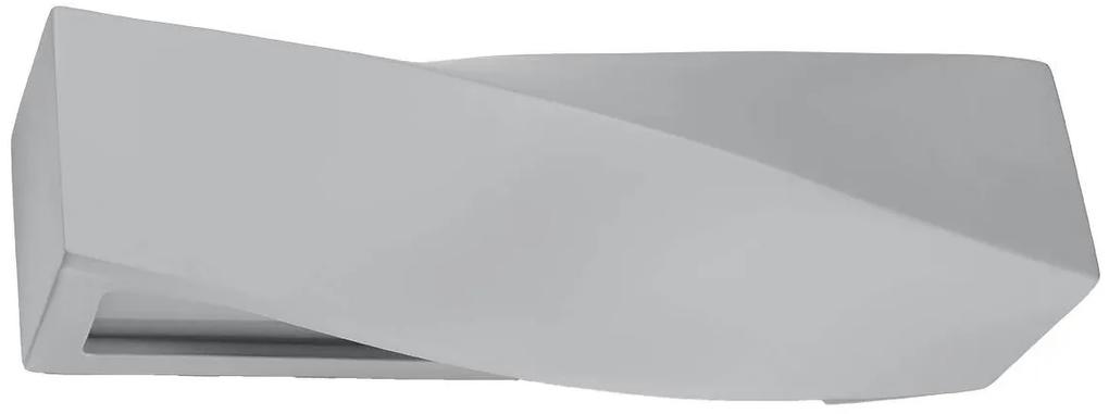 Nástenné svietidlo Sigma, 1x sivé keramické tienidlo