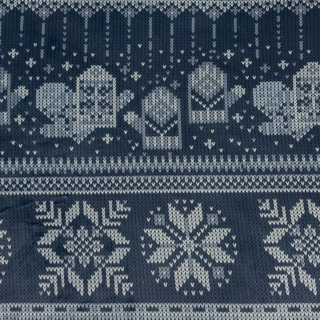 EUROFIRANY CHLPATÁ VIANOČNÁ DEKA NORDIC2 150X200 CM VZOROVANÁ