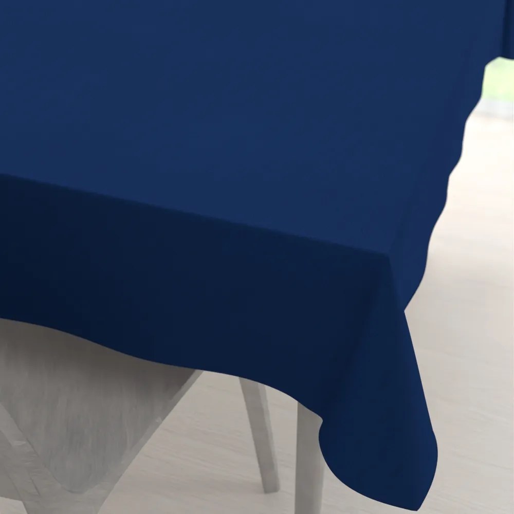 Biante Veľký dekoračný obdĺžnikový obrus BKS-411 Námornícka modrá 200x260 cm