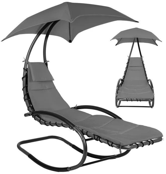 ZÁHRADNÉ HOJDACIE KRESLO MOLLY ŠEDÉ