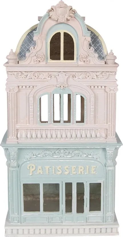 Decorative Figurine House 19x15x38 Cm Blue Plastic - 19*15*38 cm