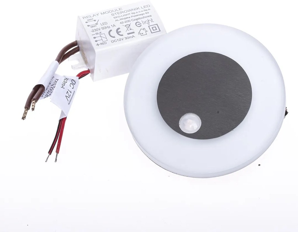 Schodiskové LED svietidlo Oti, 1x LED 0,6w, 3000k, s, pohybový senzor