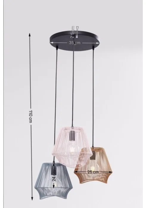 InternetovaZahrada - Kare Design Závesná lampa Ischia Spiral