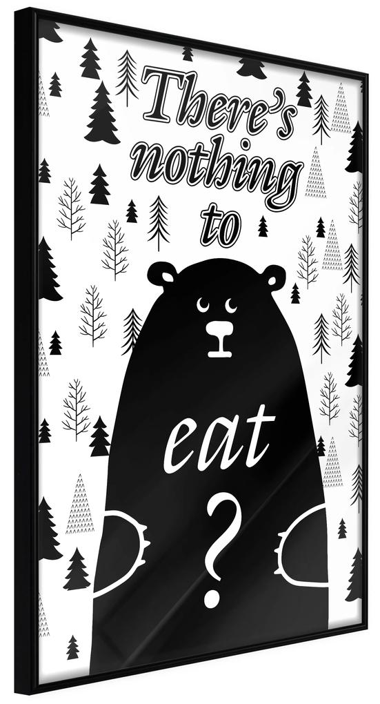 Artgeist Plagát - There's Nothing To Eat? [Poster] Veľkosť: 30x45, Verzia: Zlatý rám s passe-partout