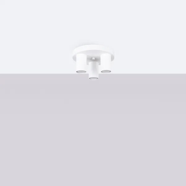 Sollux SL.1464 - Bodové svietidlo LAGOS 3xGU10/10W/230V biela