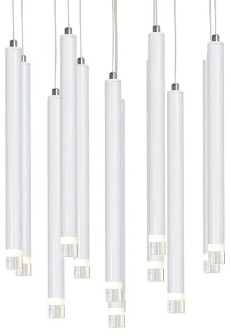 LED Luster na lanku ALBA 12xLED/1W/230V biela