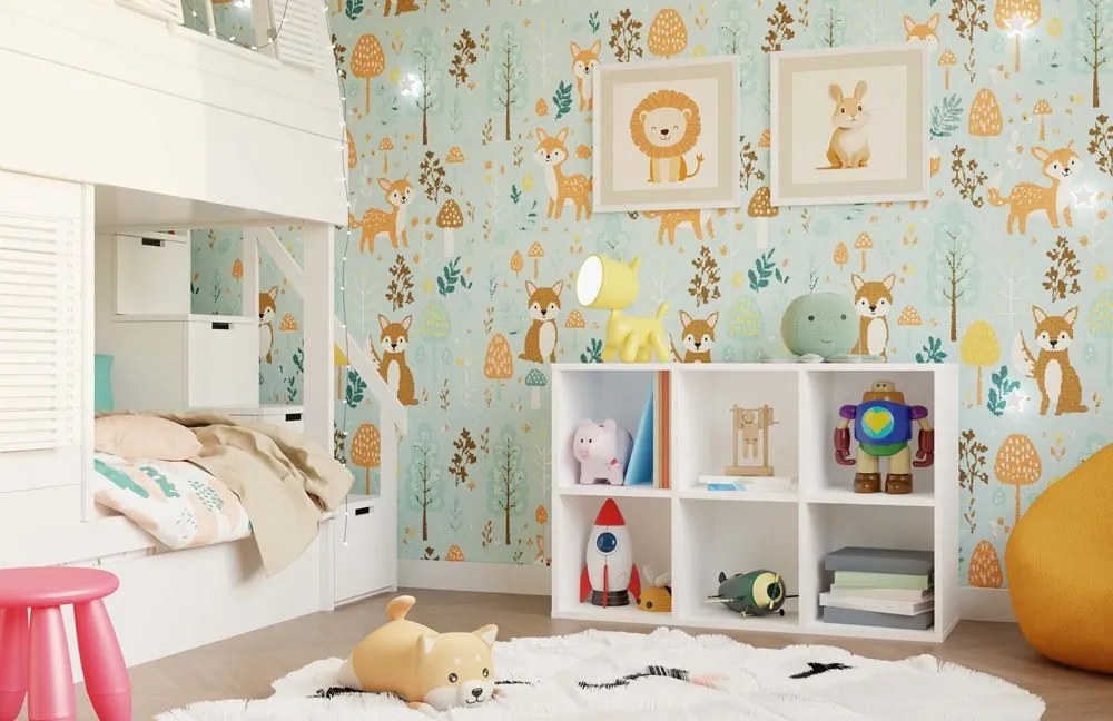 Regál MALAX MINI 2x3 biely