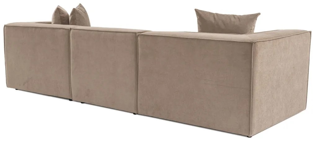 Trojmiestna pohovka Sora 325 cm cappucino