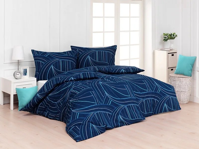 Matejovský Posteľné obliečky Ezio Blue 140x220/70x90 cm
