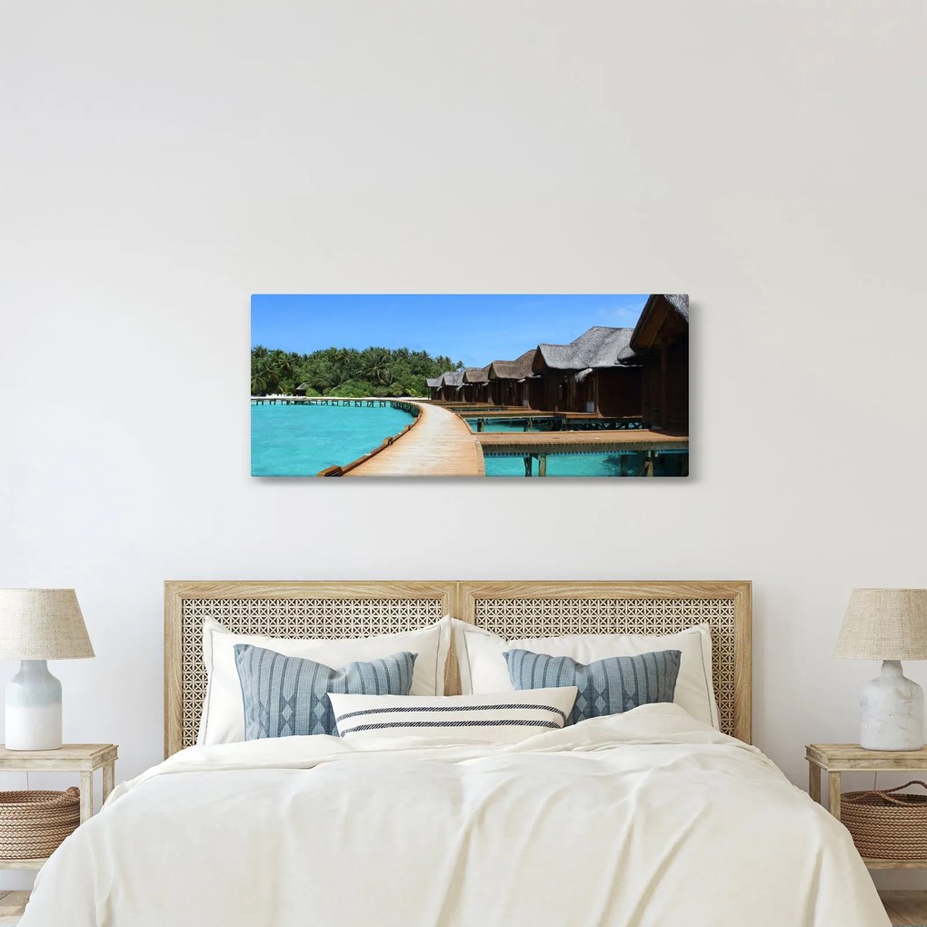 Obraz Maledivy (120x50 cm)