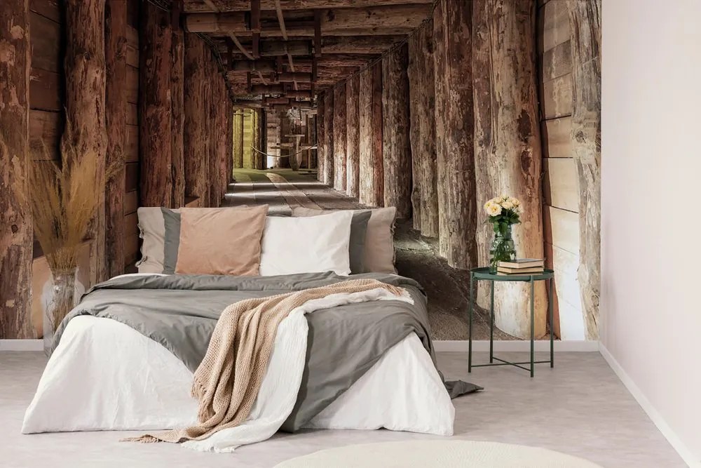 Fototapeta drevená štôlňa