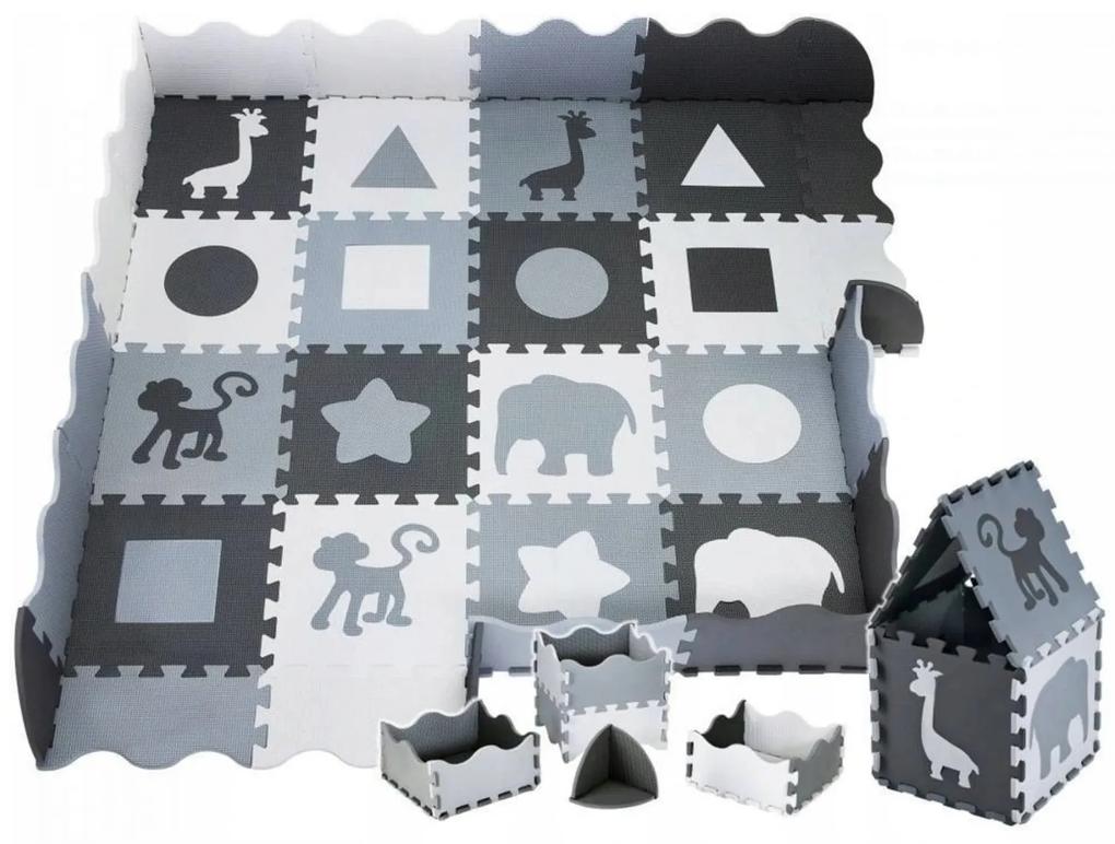 Vulpi Penová podložka/ohrádka Puzzle 150 x 150 cm Farba: tyrkysová