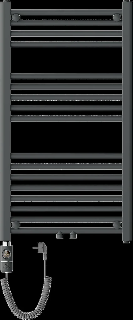 Mexen Mars, elektrické vykurovacie teleso 900 x 500 mm, 600 W, antracitová, W110-0900-500-2600-66