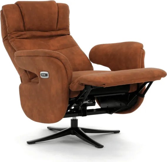 Polohovacie kreslo hnedé, elektrické TV-C5590 BR3