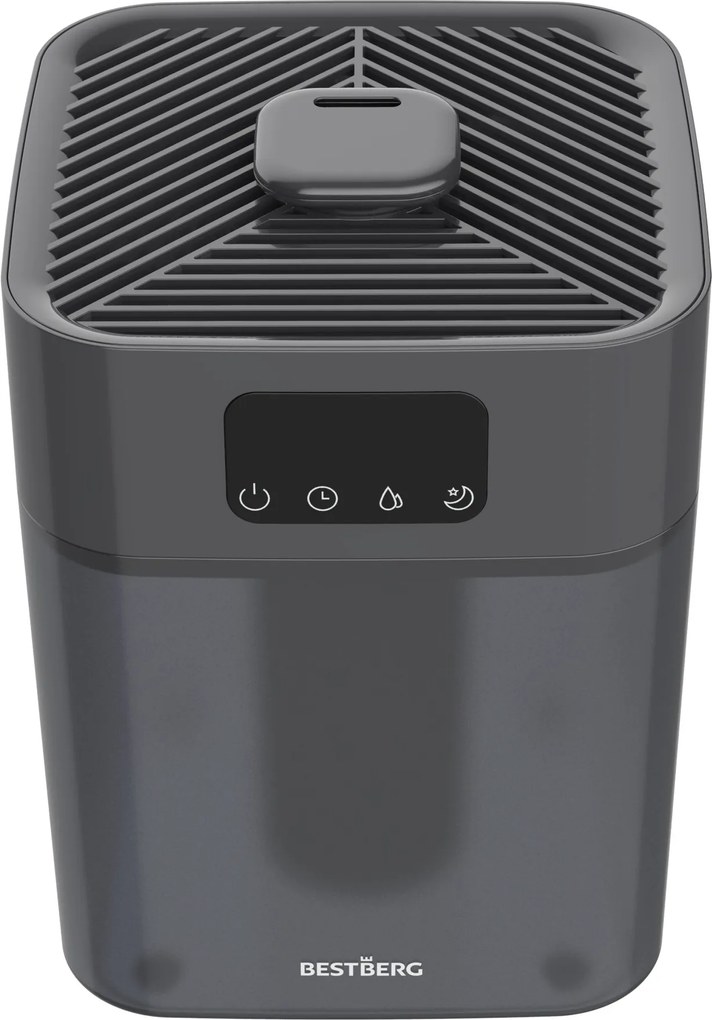 Ultrazvukový zvlhčovač vzduchu BestBerg BBAH-10G / 22 W / 5,5 l / 300 ml/h / sivá