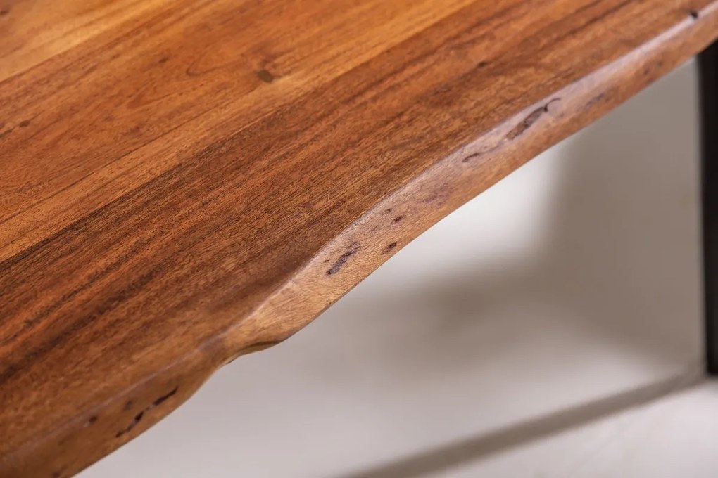 Dizajnový konferenčný stolík Lorelei 110 cm akácia