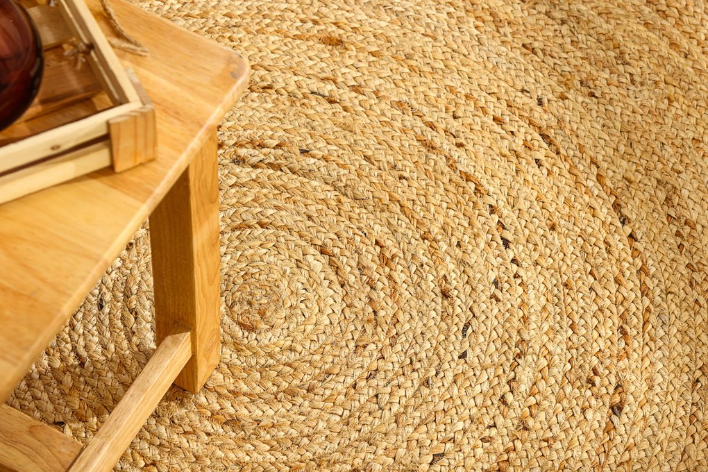 My Flair, AKCIA: 120x120 (průměr) kruh cm Kusový koberec Lola natur kruh, béžová, chodba / predsieň