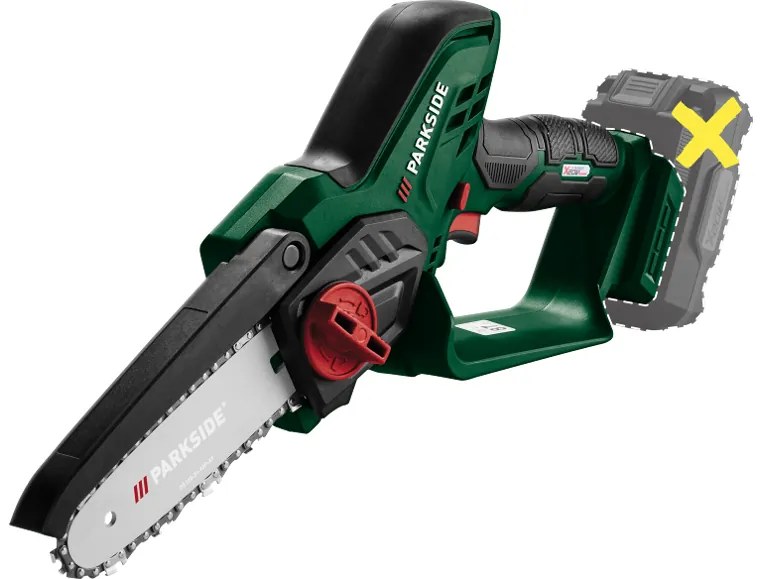 Parkside®  Aku reťazová píla 20 V Paghs C3 + Rýchlonabíjačka akumulátora 20 V/4,5 A PLG 20 C3 + Akumulátor 20 V/4 Ah PAP 20 B3  (800011838)