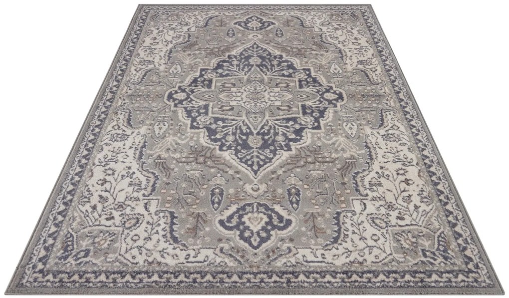 Hanse Home, Kusový koberec Terrain 105604 Orken Grey Cream, 80x120, šedá, obývacia izba