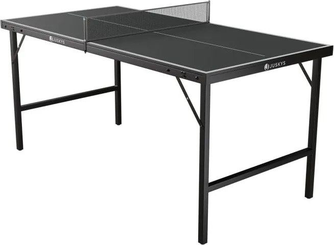 Skladací mini pingpongový stôl s príslušenstvom, 152 x 71 cm