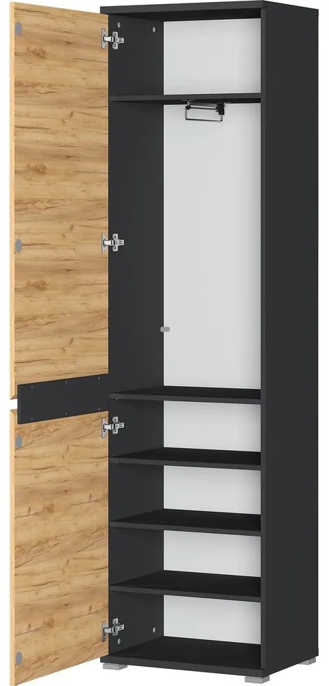 Šatníková skriňa v dekore duba 54x200 cm Lissabon - Germania