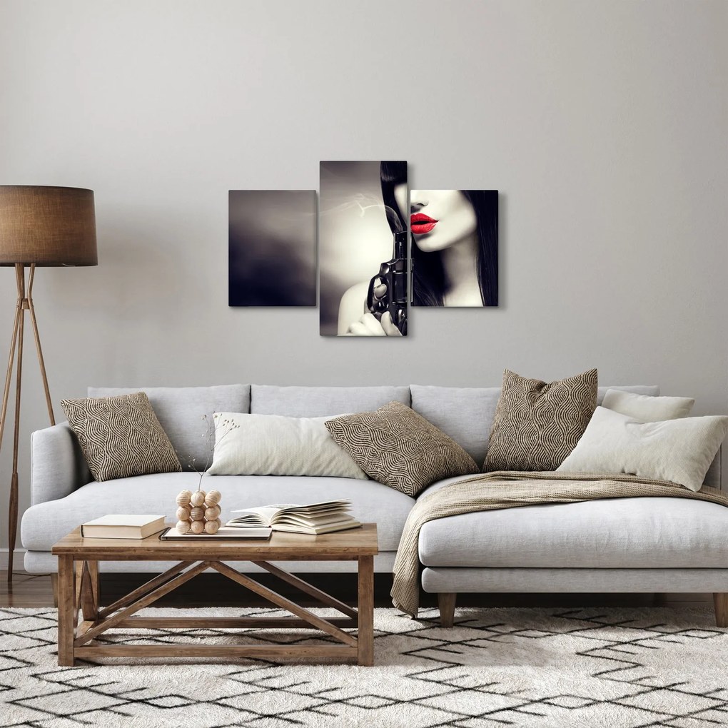 Obraz - Tajomná žena (90x60 cm)